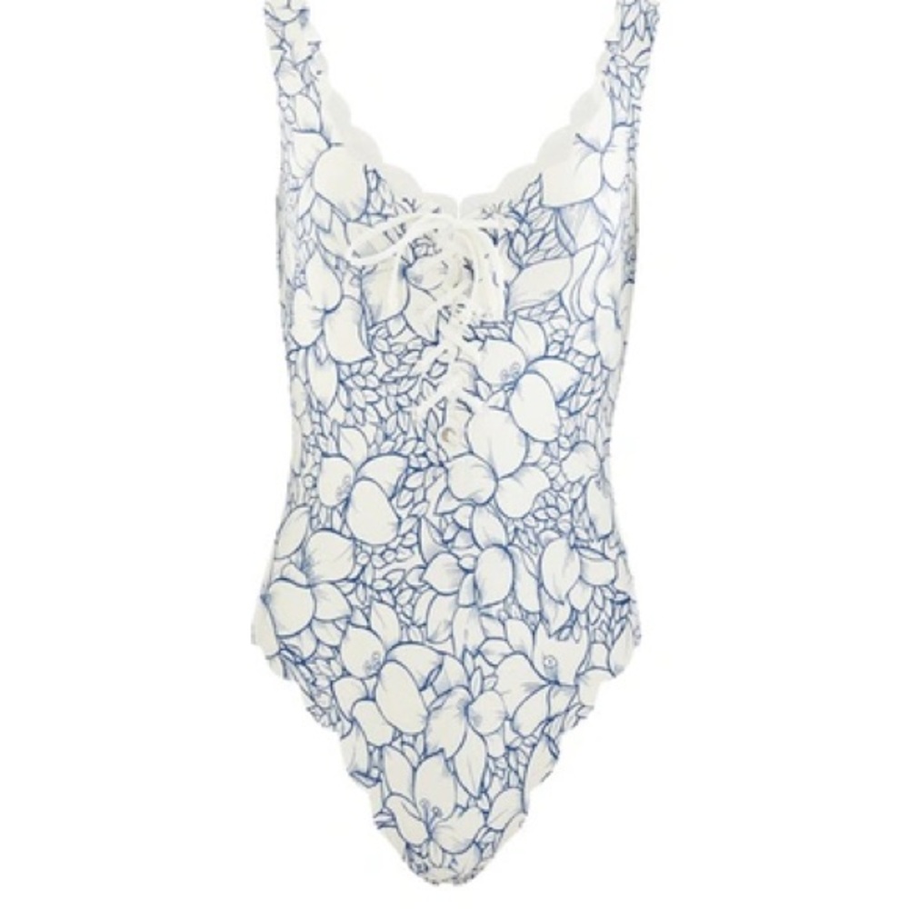 Marysai blue and white floral one piece - in brand new condition